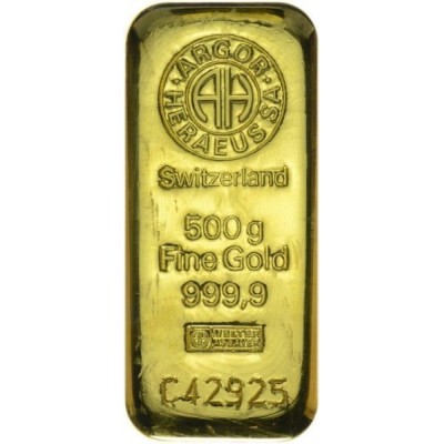 Argor-Heraeus investiční zlatý slitek 500 Gramů