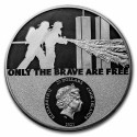 3 Oz Real Heroes Firefighter - stříbrná sběratelská mince