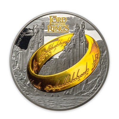 The Lord of the Rings: Argonath - 1 Oz - stříbrná sběratelská mince (dodání 15.1.23)