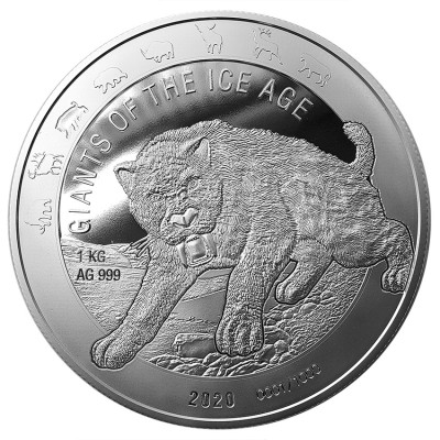 Giants of the Ice Age Series - 8 Kg - stříbrné sběratelské mince