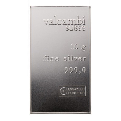 Valcambi 10g - Investment silver ingot