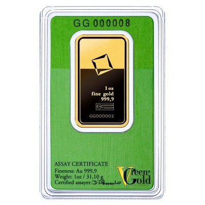 Valcambi Green Gold 1 Oz - investiční zlatý slitek