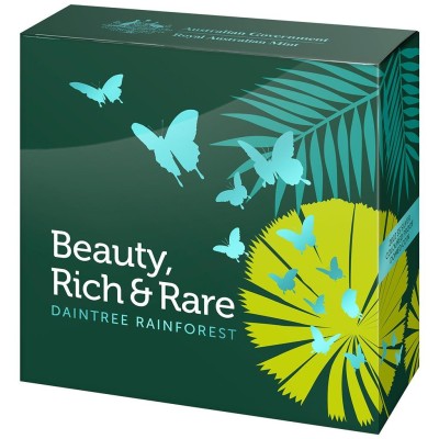 Beauty, Rich & Rare: Daintree Rainforest - 1 Oz - stříbrná sběratelská mince