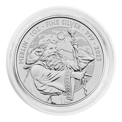 Mýty a legendy - Merlin - 1 Oz - stříbrná investiční mince