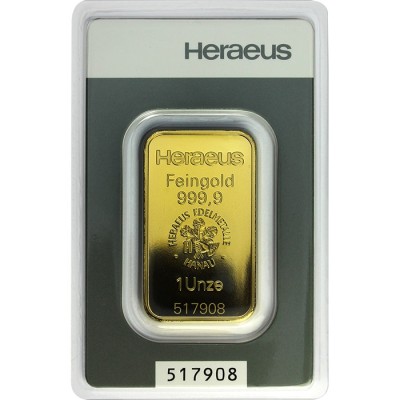 Heraeus 1 Oz - Investiční zlatý slitek