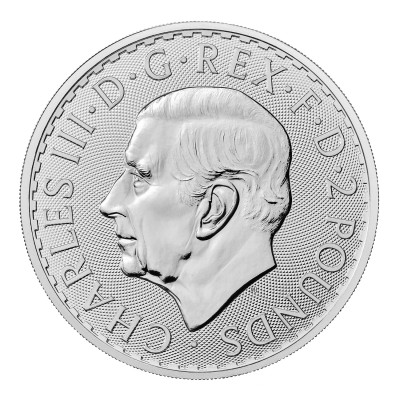 Britannia 1 unce (2024) KCIII.  - Investiční stříbrná mince