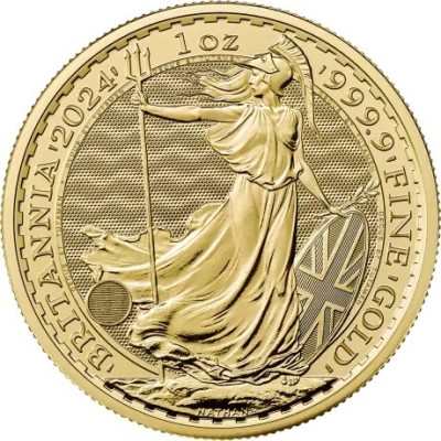 Britannia 1 unce (2024) KCIII.-  Investiční zlatá mince (dodání 25.10.)