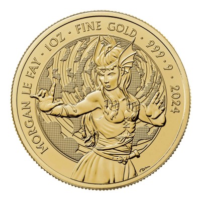 Mýty a legendy - Víla Morgana - 1 Oz - zlatá investiční mince (dodání 26.10)