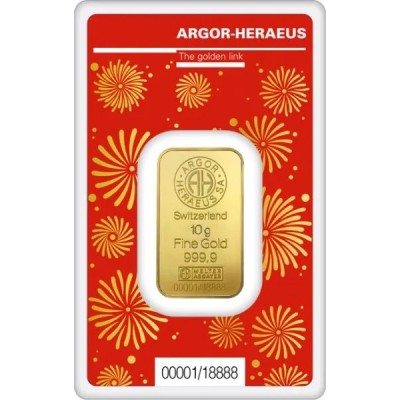 Argor-Heraeus "Dragon" - 10g - Investiční zlatý slitek