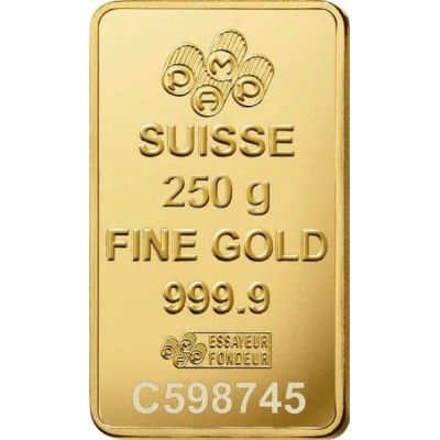 Pamp Fortuna Gold Bar - 250 Gram - Investiční zlatý slitek