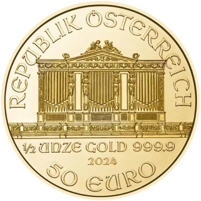 Wiener Philharmoniker 1/2 Oz ( 2024 ) - investiční zlatá mince
