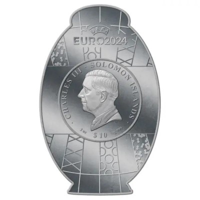 Trophy UEFA Euro Germany 2024 - 3 Oz - stříbrná sběratelská mince (dodání 10.4.2024)