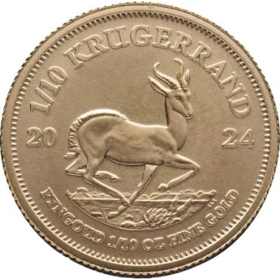 Krugerrand 1/10 ounce 2024 - gold investment coin