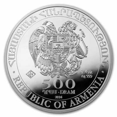 Archa Noemova - 1 unce  (2024) - stříbrná investiční mince