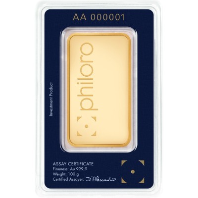 Philoro 100g - Investiční zlatý slitek