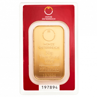 Münze Österreich 50g - Investiční zlatý slitek