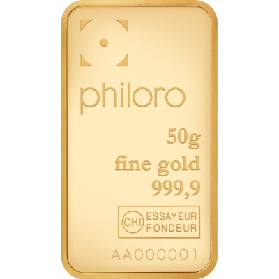 Philoro 50g - Investiční zlatý slitek