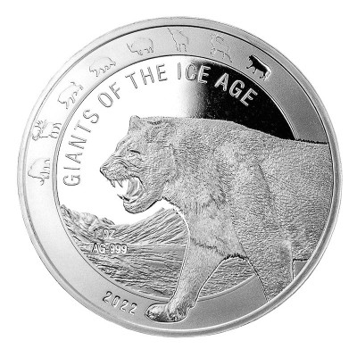 Giants of the Ice Age Series - 8 Oz - stříbrné sběratelské mince