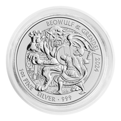 Myths and Legends - Beowulf - 1 Oz - silver investment coin