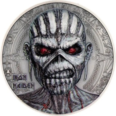 Iron Maiden, The Book of Souls- 2 Oz - stříbrná sběratelská mince (dodání 12.6.2024)