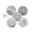 Silver set of investment coins I. - 5 Oz