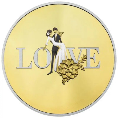 Love - 1/2 Oz - dárková mince