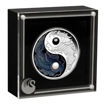 Yin & Yang - 5 Oz - stříbrná sběratelská mince