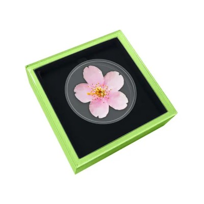 World Enchanting Flower Series: Cherry Blossom -1 Oz- stříbrná sběratelská mince