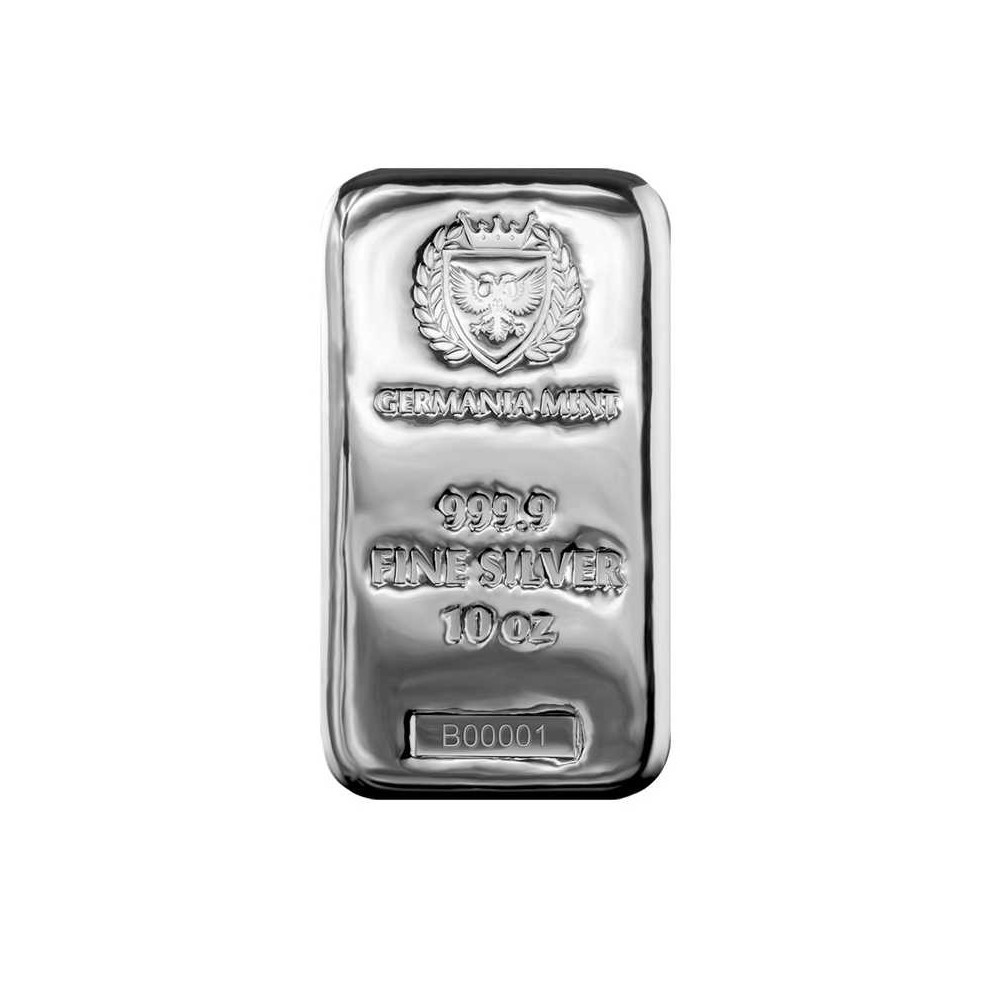 Germania Mint - 10 Oz - stříbrný investiční slitek Germania Mint - 10 Oz - stříbrný investiční slitek