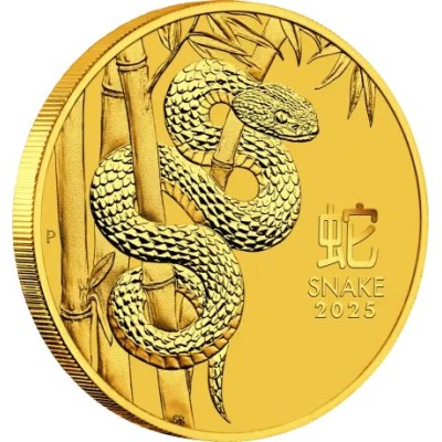 Lunar Snake 2025 - 1 Oz - zlatá investiční mince
