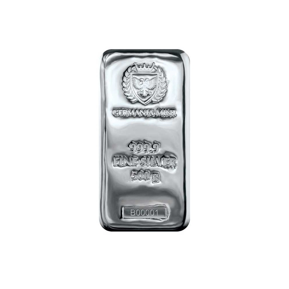 Germania Mint - 500g - stříbrný investiční slitek Germania Mint - 500g - stříbrný investiční slitek