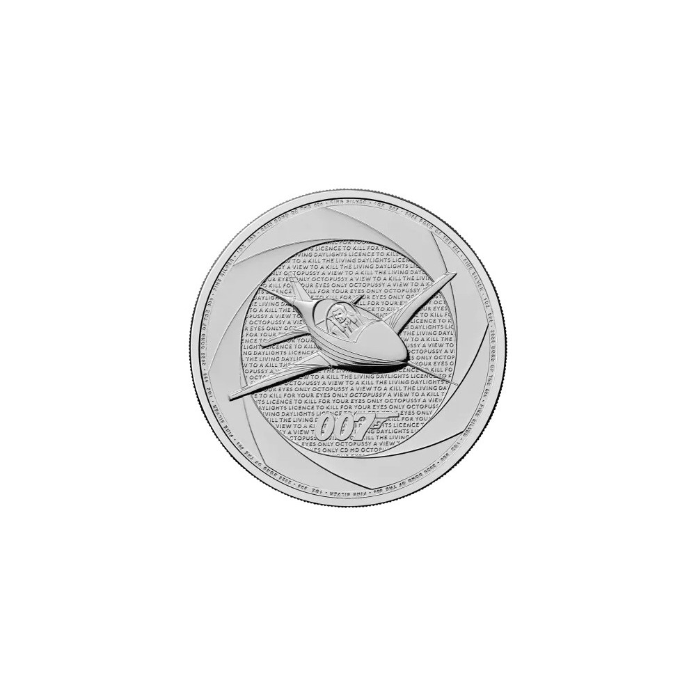 Six Decades of 007 (80´s) - James Bond - 1 Oz - stříbrná investiční mince Six Decades of 007 (80´s) - James Bond - 1 Oz - stříbrná investiční mince
