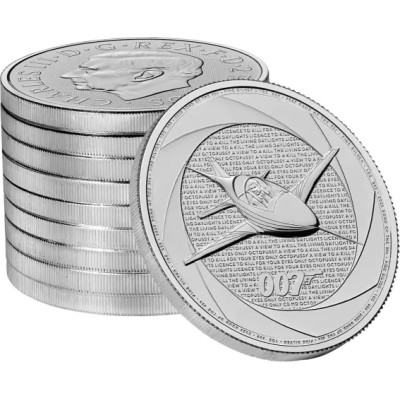 Six Decades of 007 (80´s) - James Bond - 1 Oz - stříbrná investiční mince