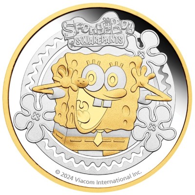 Spongebob Squarepants - 2 Oz - Silver Collector Coin