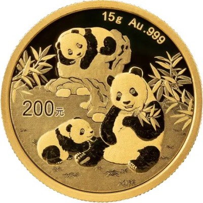 Panda (2025) - 15g - zlatá investiční mince
