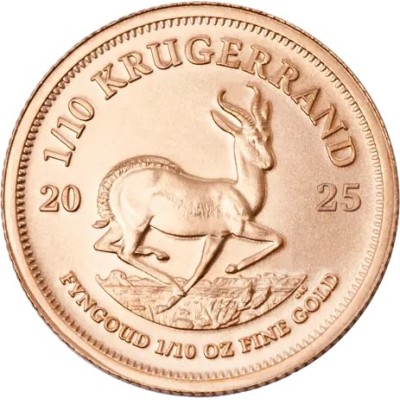 Krugerrand (2025) - 1/10 Oz - zlatá investiční mince