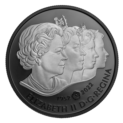 Queen Elizabeth II. Royal Cypher - 1 Oz - stříbrná proof sběratelská mince