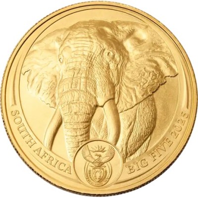 Big Five Elephant (2025) - 1 Oz  - zlatá investiční mince