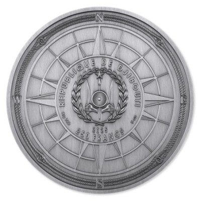 Marco Polo - 5 Oz - stříbrná puzzle gilded sběratelská mince