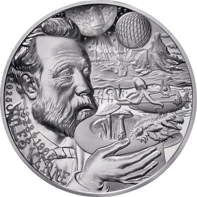 Jules Verne - 1 Oz - stříbrná sběratelská mince