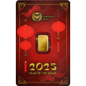 Germania Mint - Year of the Snake - 1 g -Zlatý investiční slitek