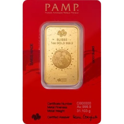 Pamp, Lunar Legend White Snake - 1 Oz - Zlatý investiční slitek