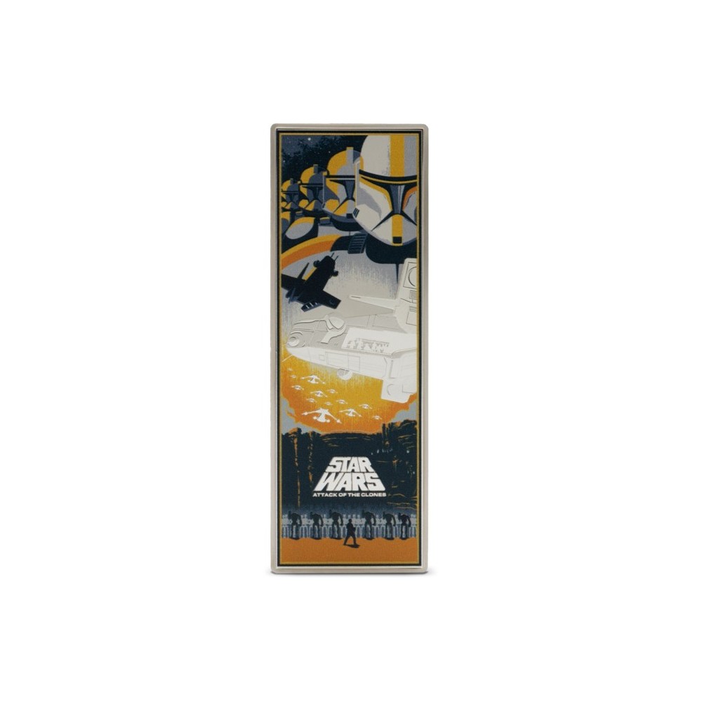 Star Wars: Attack of the Clones - 3 Oz - Silver Collector Coin Star Wars: Attack of the Clones - 3 Oz - Silver Collector Coin