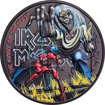 Iron Maiden: the number of the beats - sběratelská stříbrná mince
