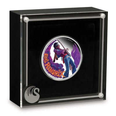 Jimi Hendrix - 1 Oz - stříbrná sběratelská mince