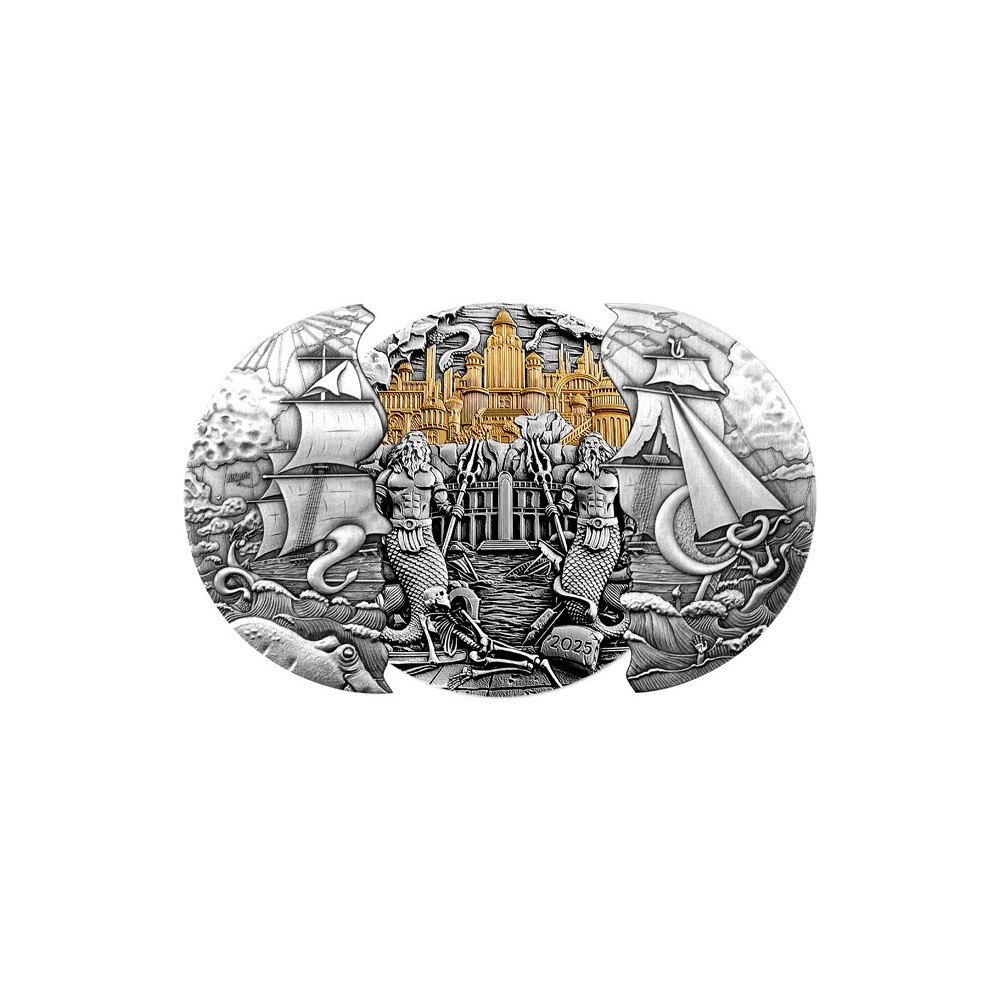 Atlantis - 5 Oz - Silver Collector Coin Atlantis - 5 Oz - Silver Collector Coin