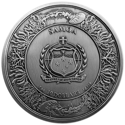 Atlantida - 5 Oz - stříbrná sběratelská mince