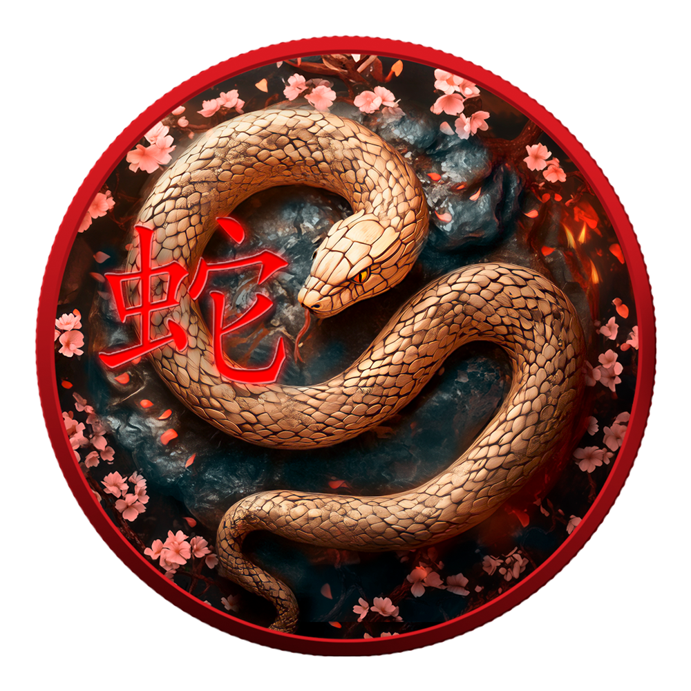 Wooden Snake (2025) - 1 Oz - stříbrná sběratelská mince Wooden Snake (2025) - 1 Oz - stříbrná sběratelská mince