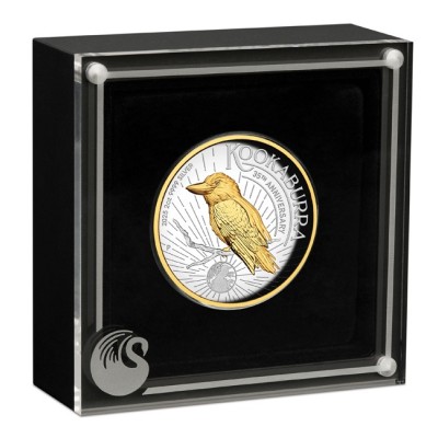 Kookaburra - 2 Oz - stříbrná proof sběratelská mince