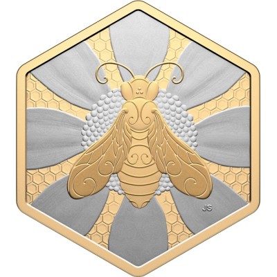 Včela - 1 Oz -  stříbrná sběratelská mince